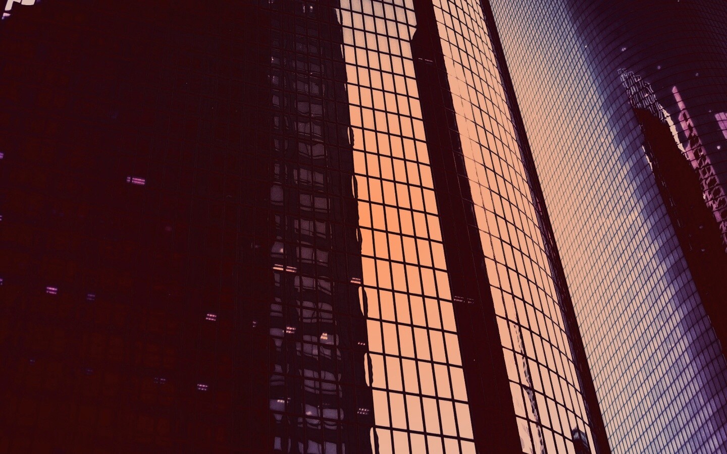 Стеклянная стена небоскреба обои