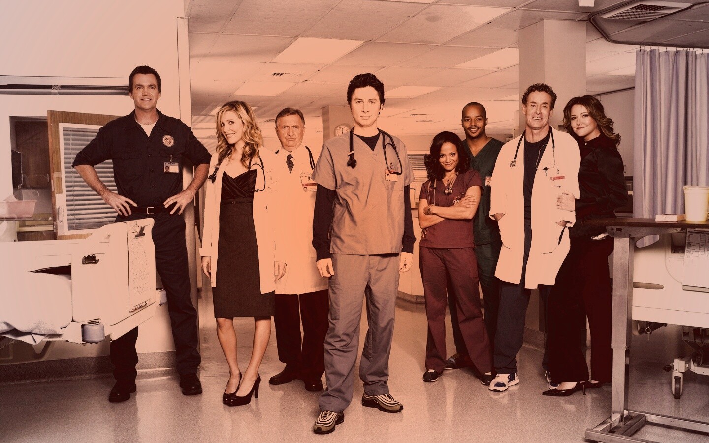 Герои сериала Клиника обои