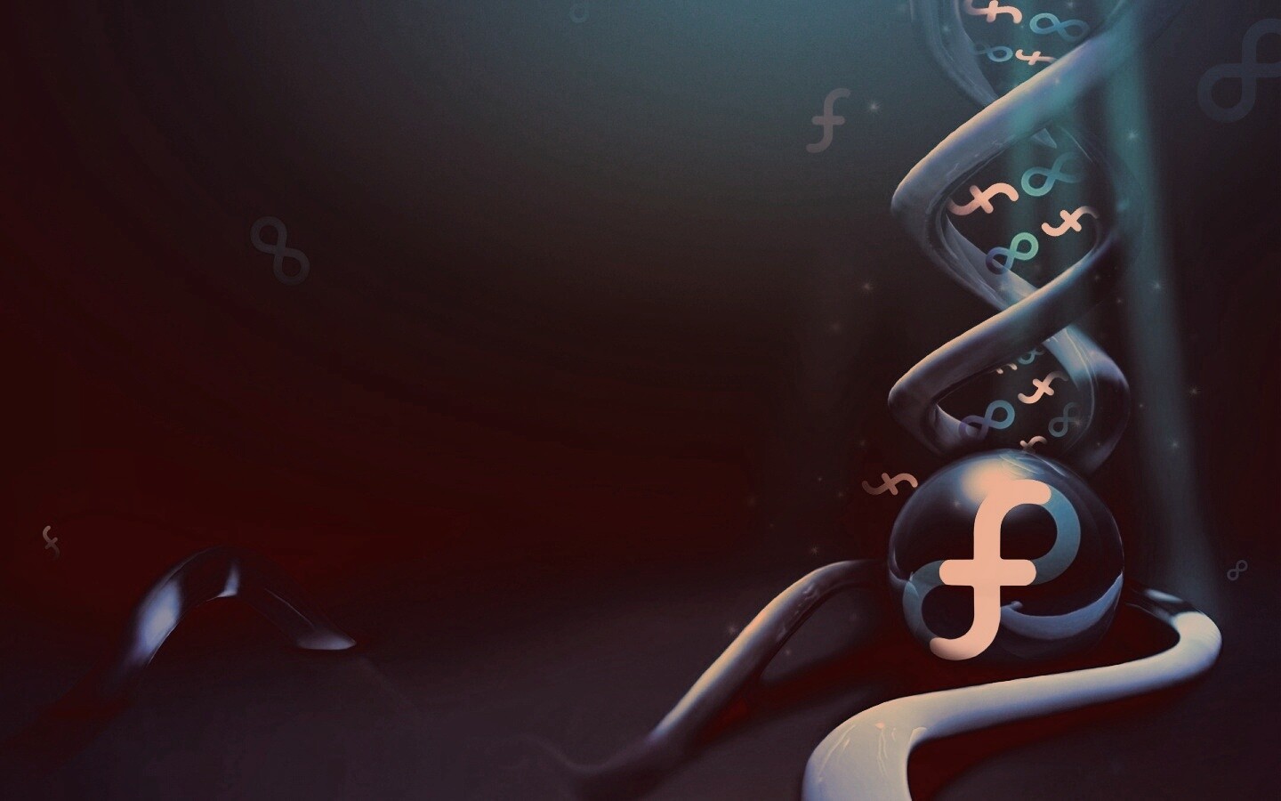 OS Fedora обои