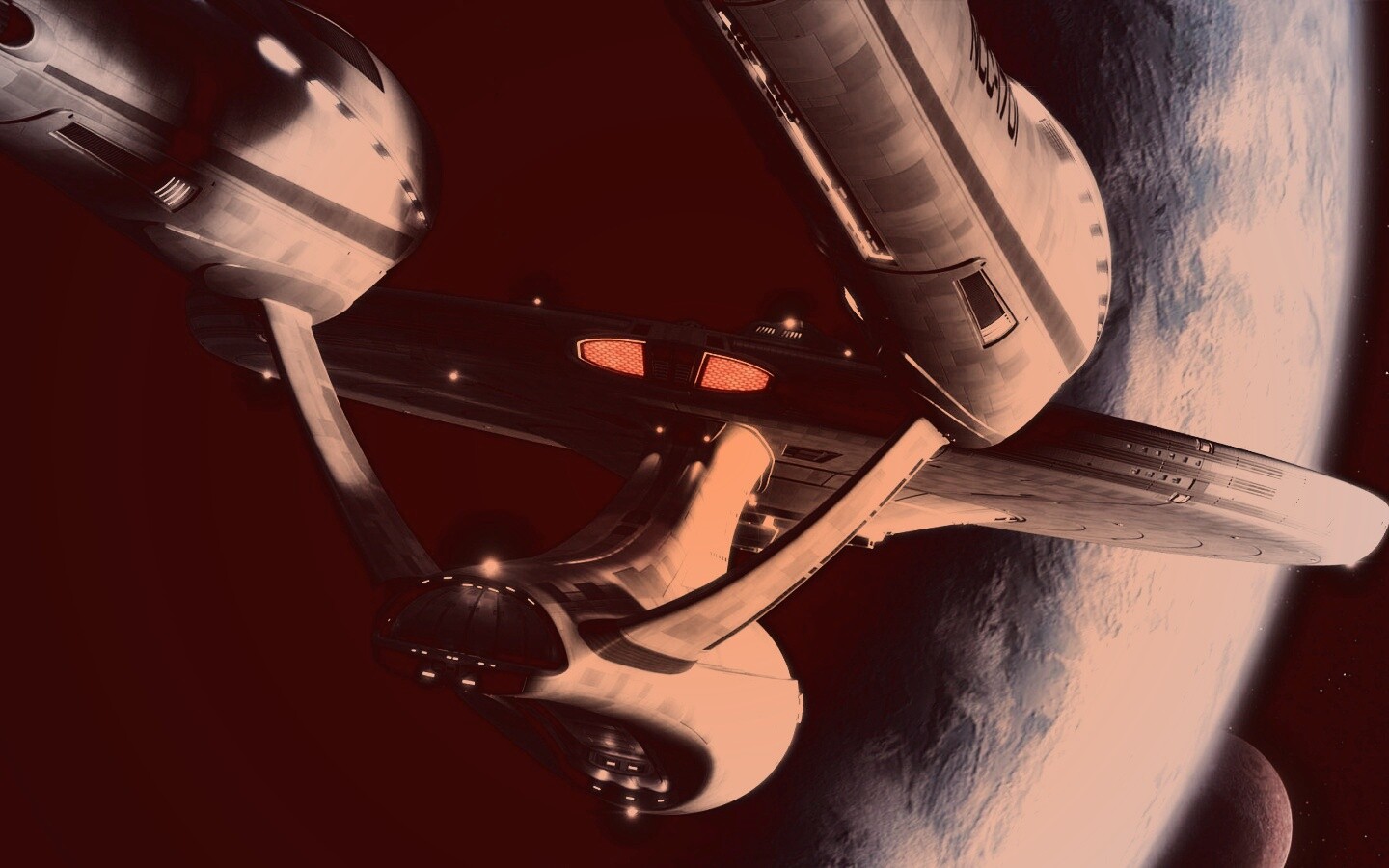 Космический корабль Enterprise из Star Trek обои