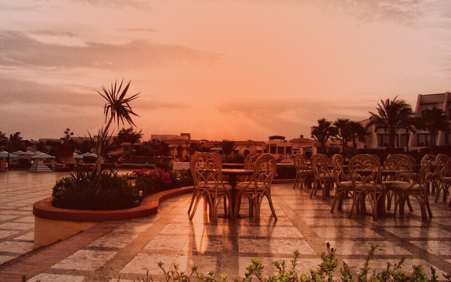 Закат в Хургаде обои