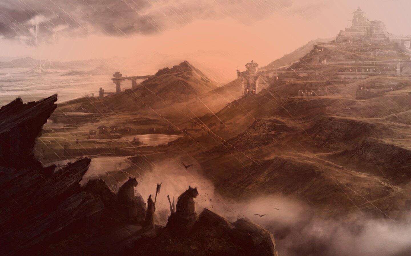 Пейзаж из Dragon Age 2 обои