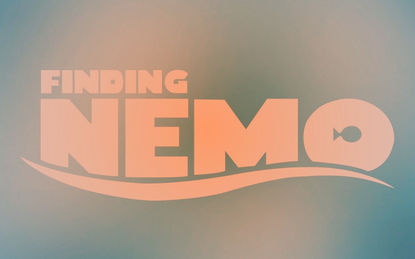 Надпись "В поисках Немо" обои