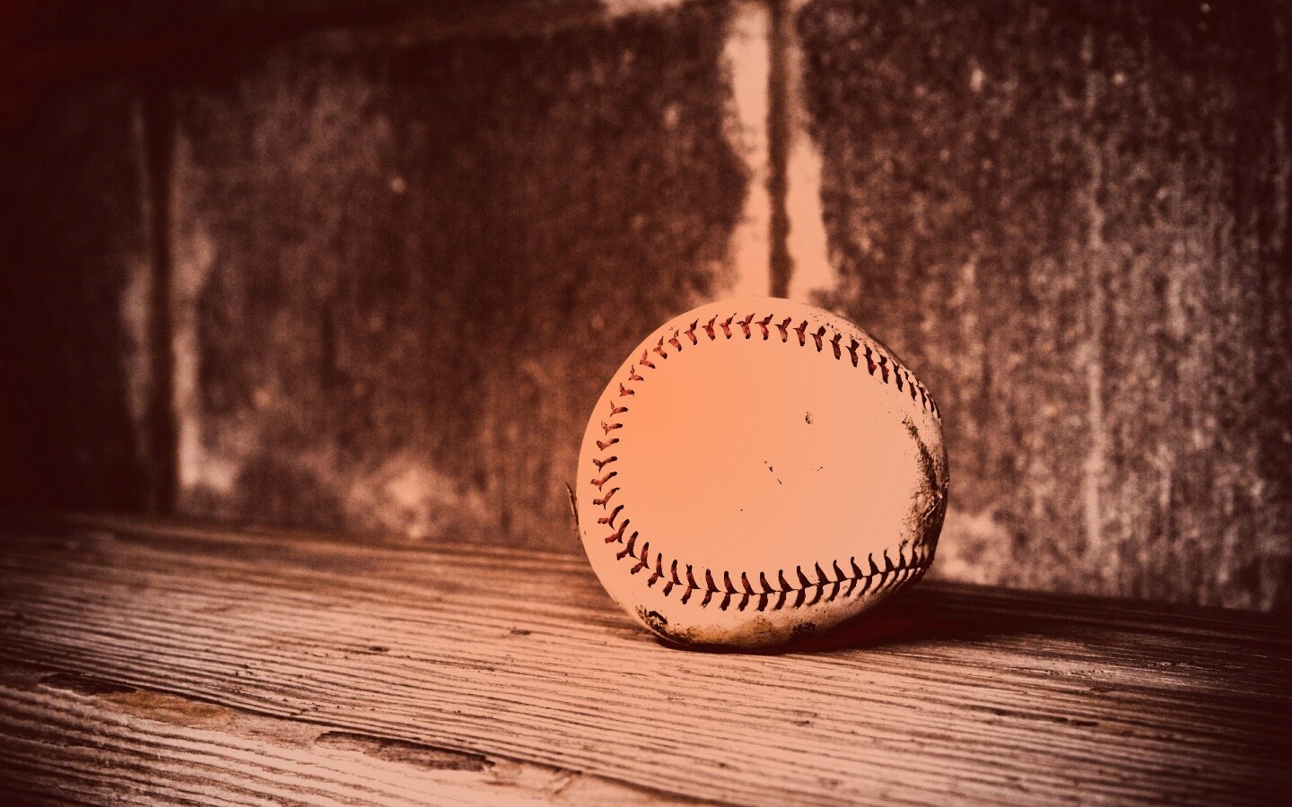 Старый бейсбольный мяч обои
