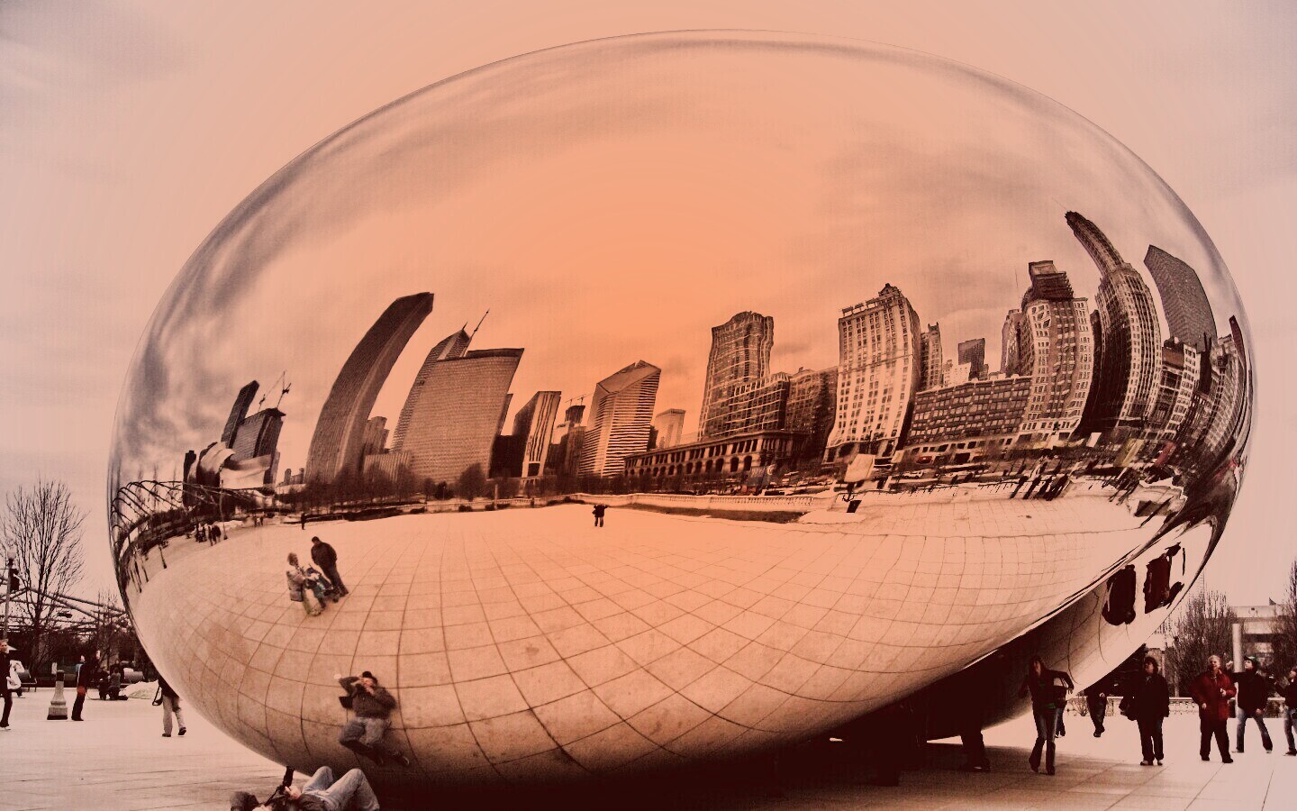 Облачные ворота обои