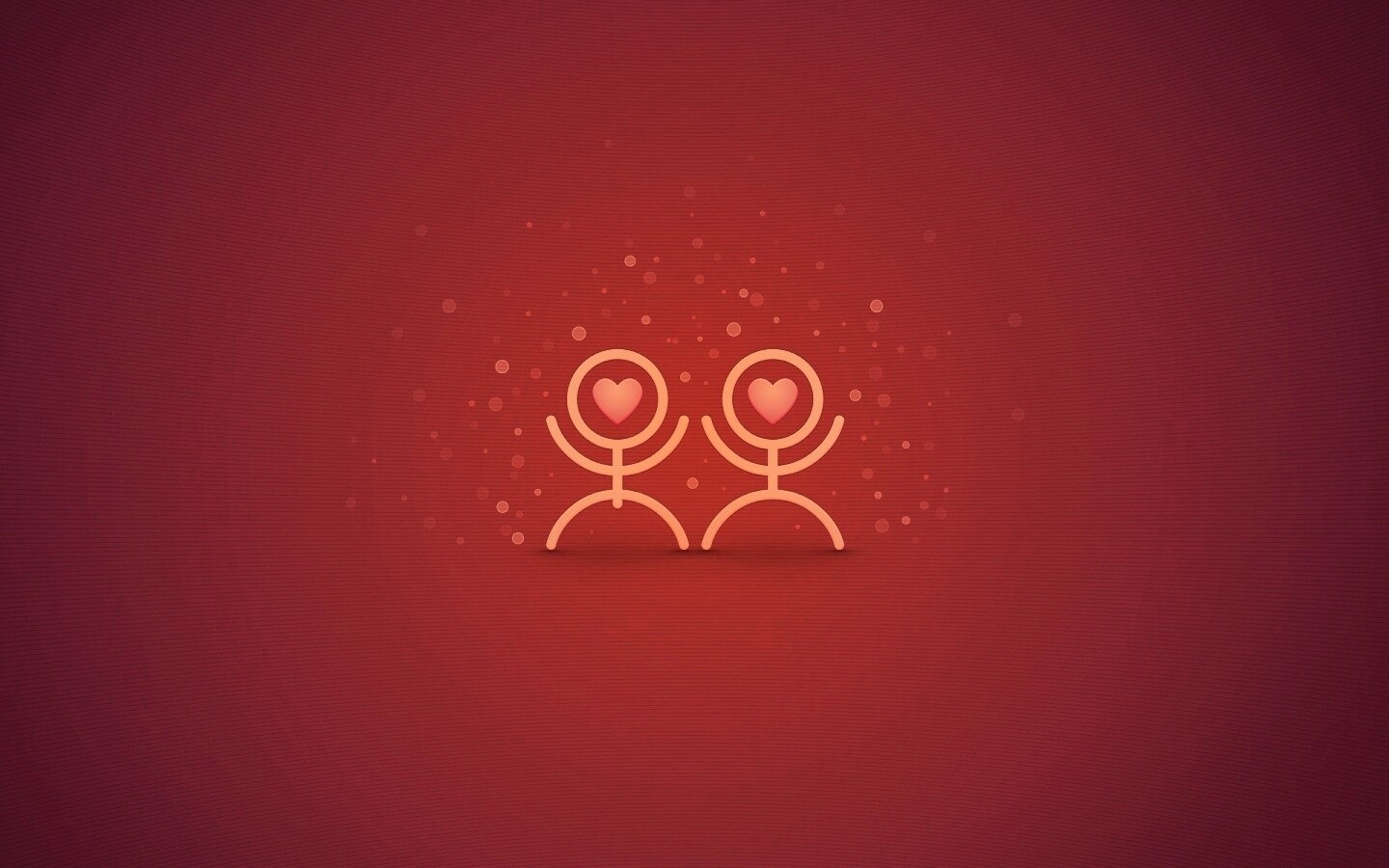 Влюблённые человечки обои