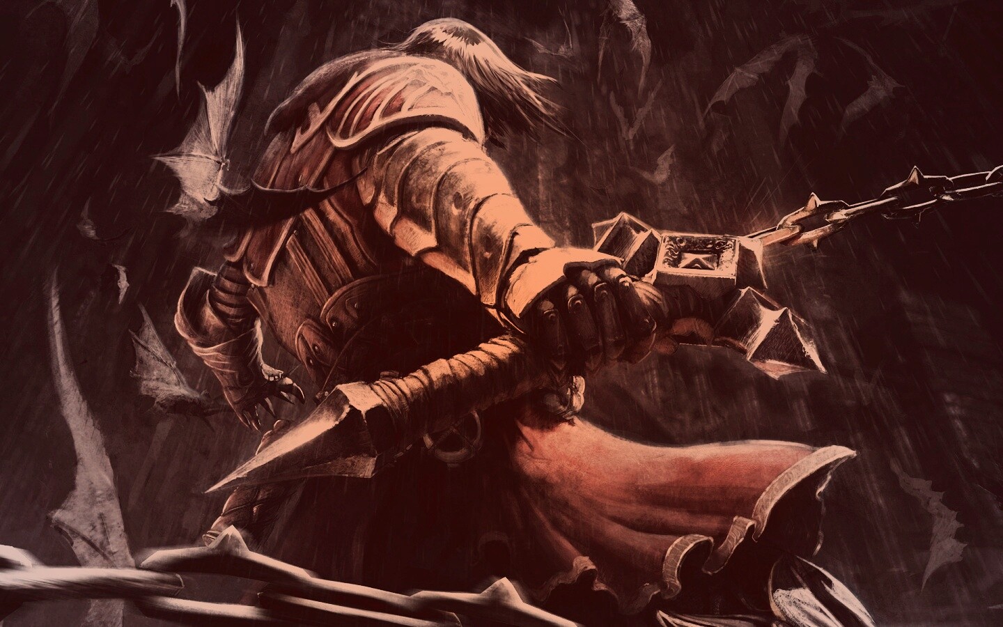 Воин с булавой обои