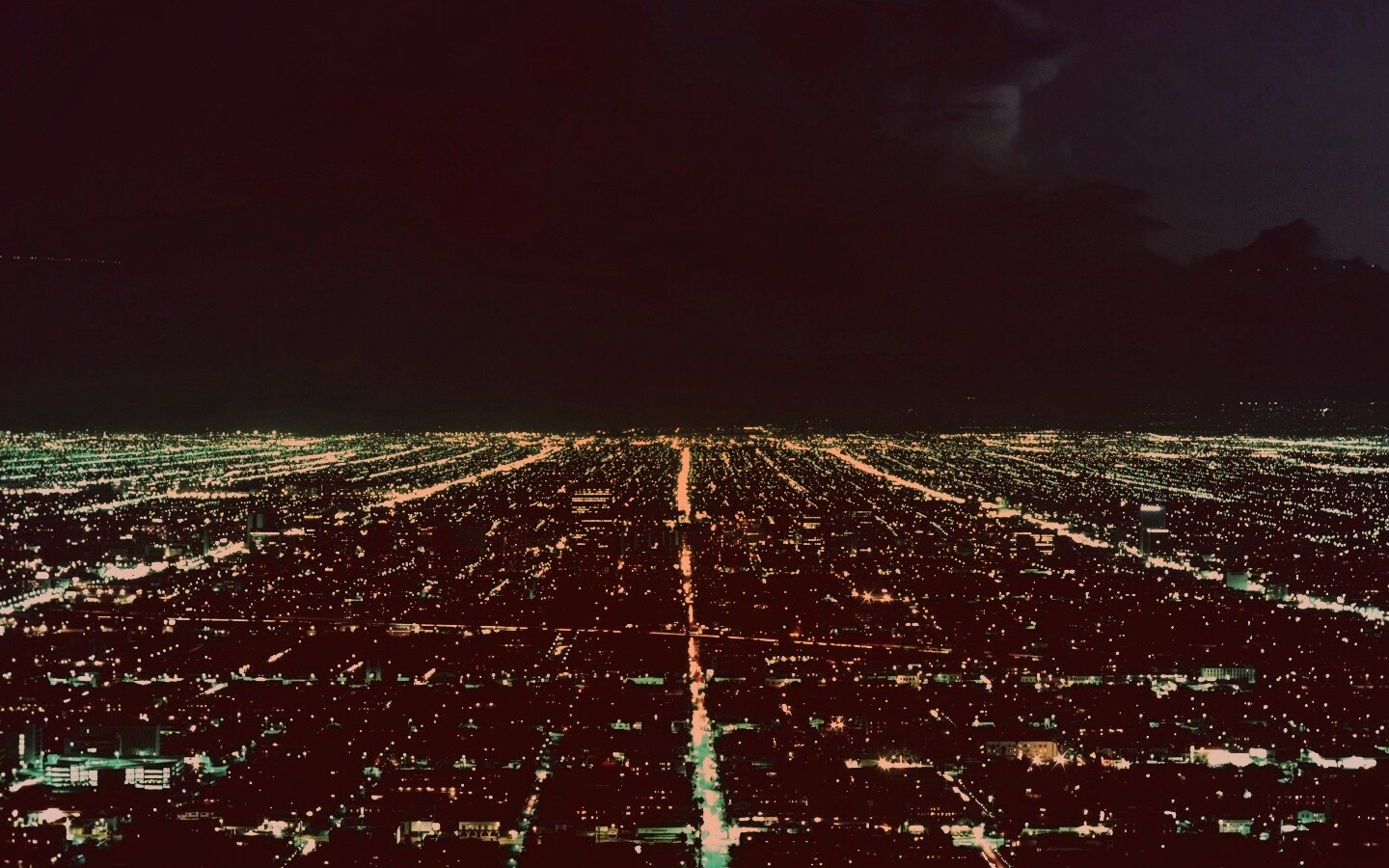 Вид на город с высоты обои