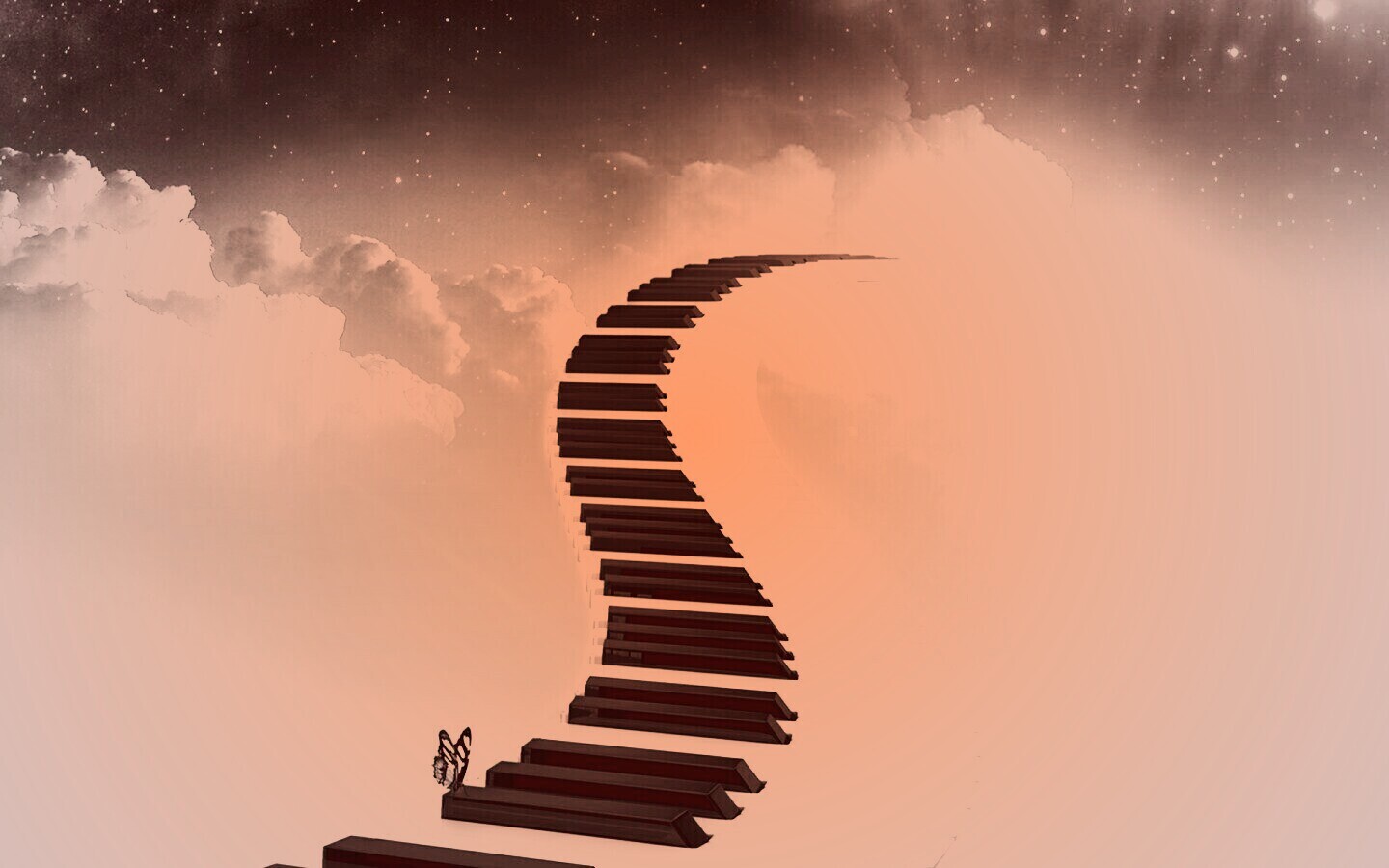 Музыка, которая ведёт нас на седьмое небо обои