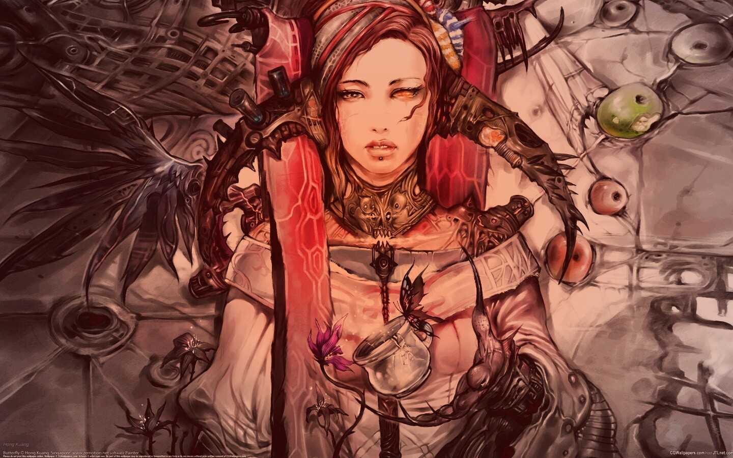 Странная девушка обои