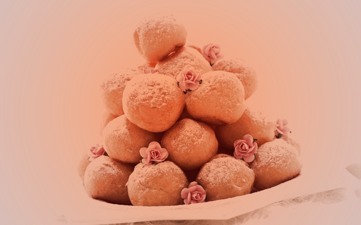 Круглые пироженки обои