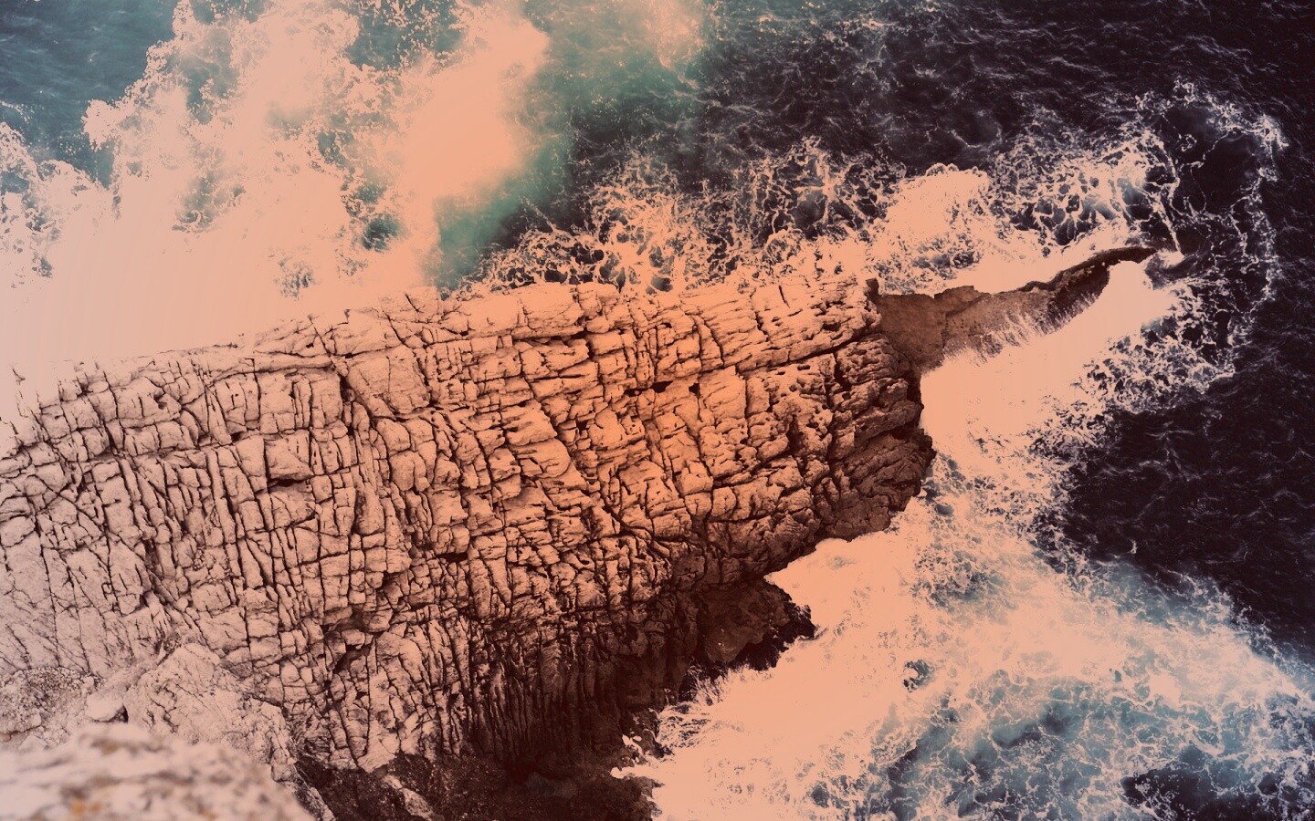 Водораздел в море обои