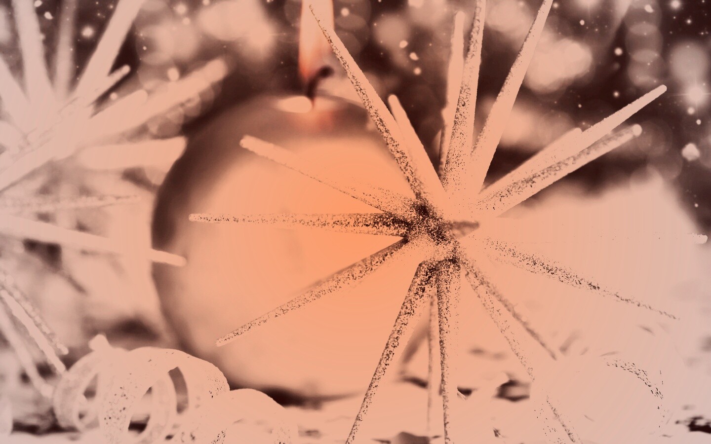 Новогодние игрушки и украшения обои