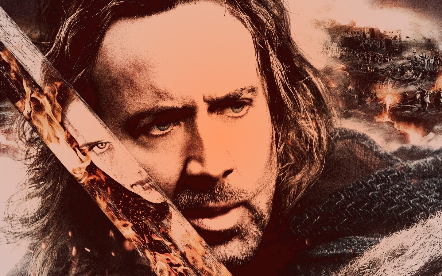 Николас Кейдж в фильме Время ведьм обои