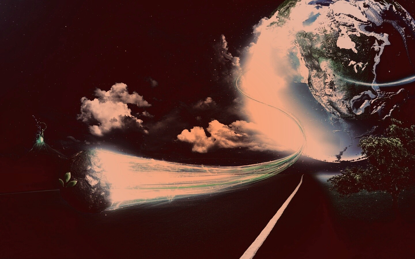 Полет с земли обои