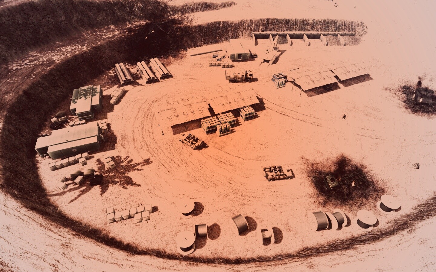 Вид на карьер из Crysis обои