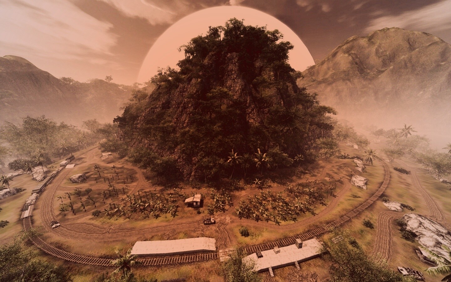 Железная дорога в тропиках из Crysis обои