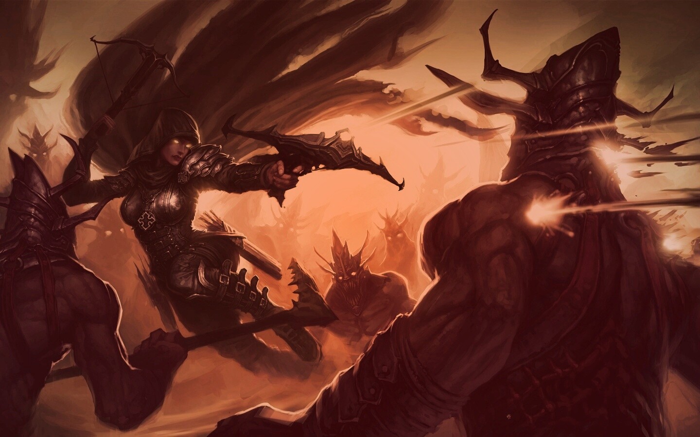 Охотник на демонов из Diablo 3 обои