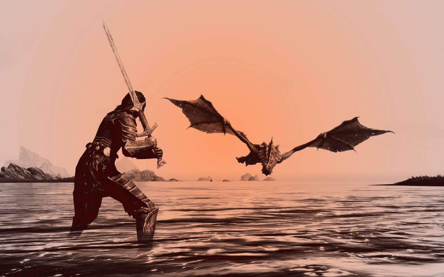 Дым над водой обои