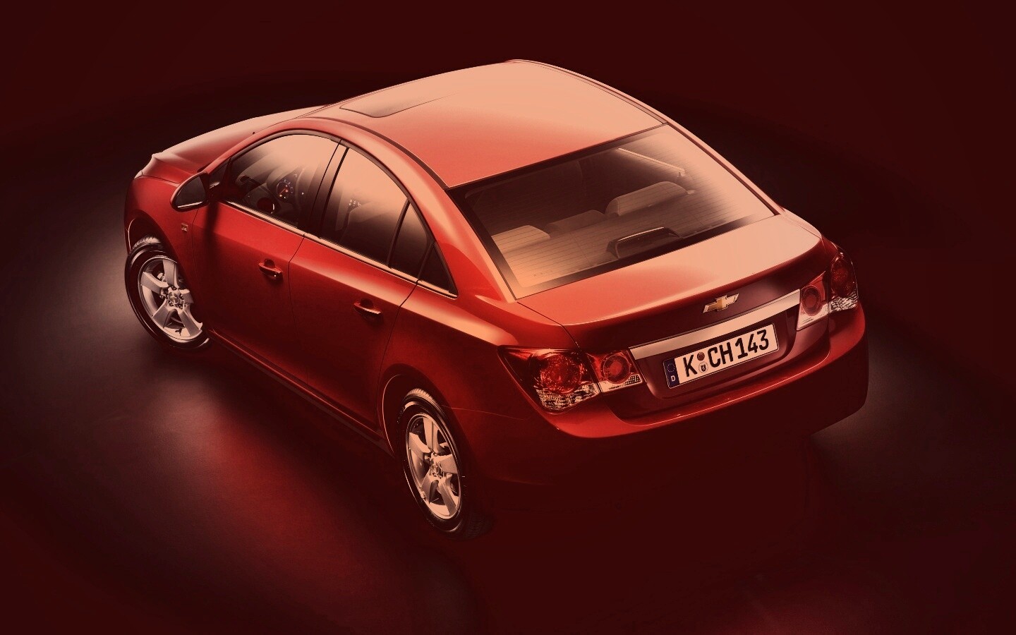 Шевроле Cruze красного цвета обои