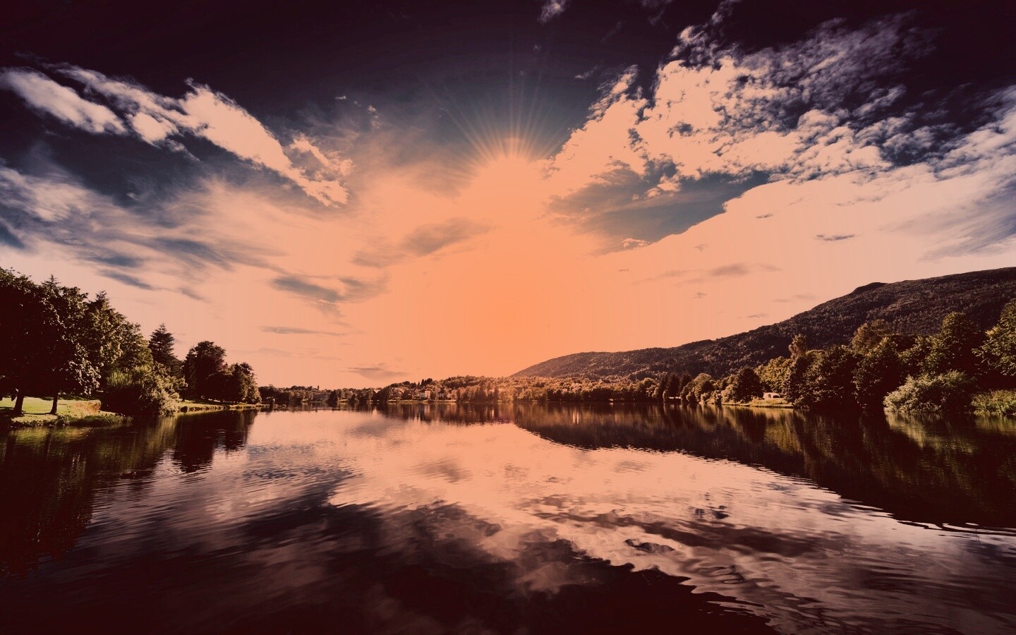 Норвежская река обои