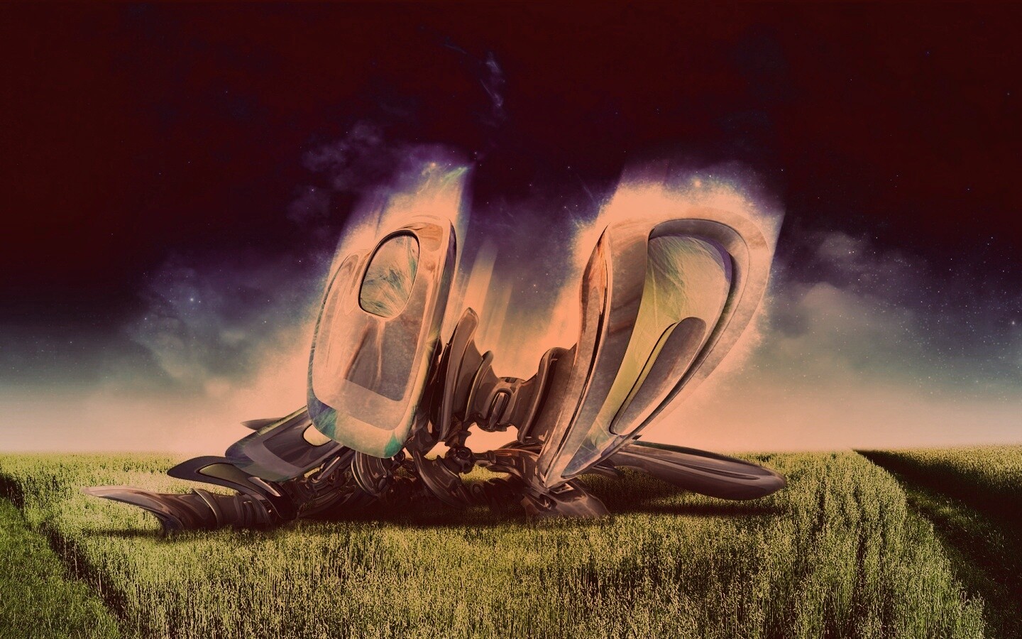 Нечто в поле обои