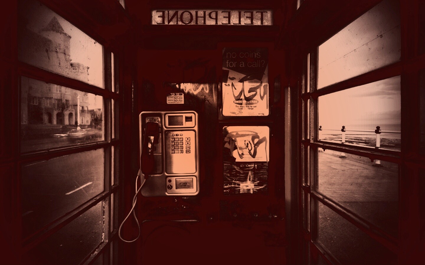 Телефонная будка обои