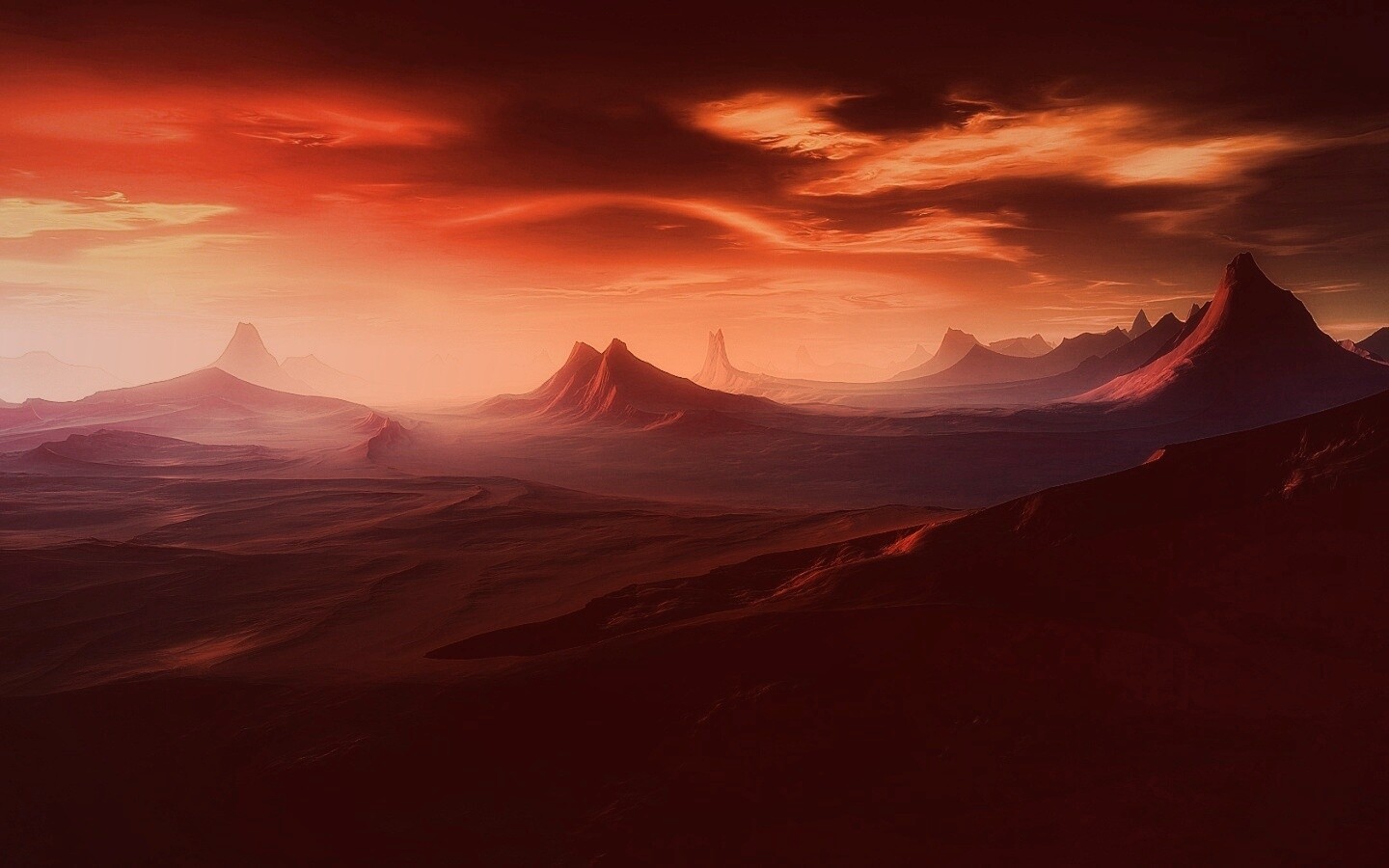 Инопланетный ландшафт обои