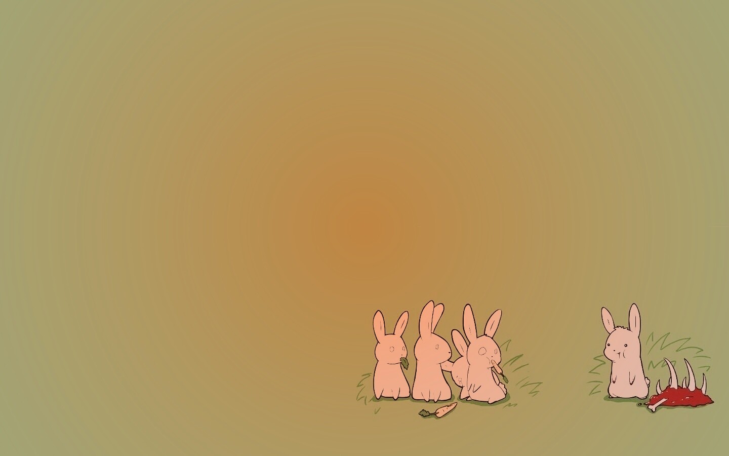 Заяц-каннибал обои