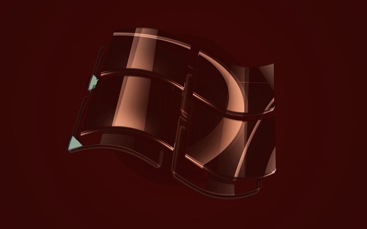 Стеклянный логотип Windows обои