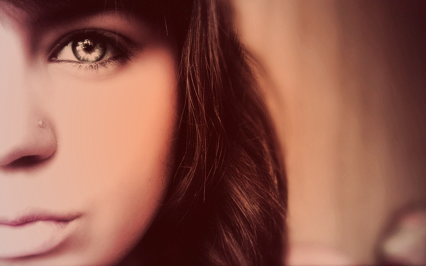 Лицо крупным планом обои