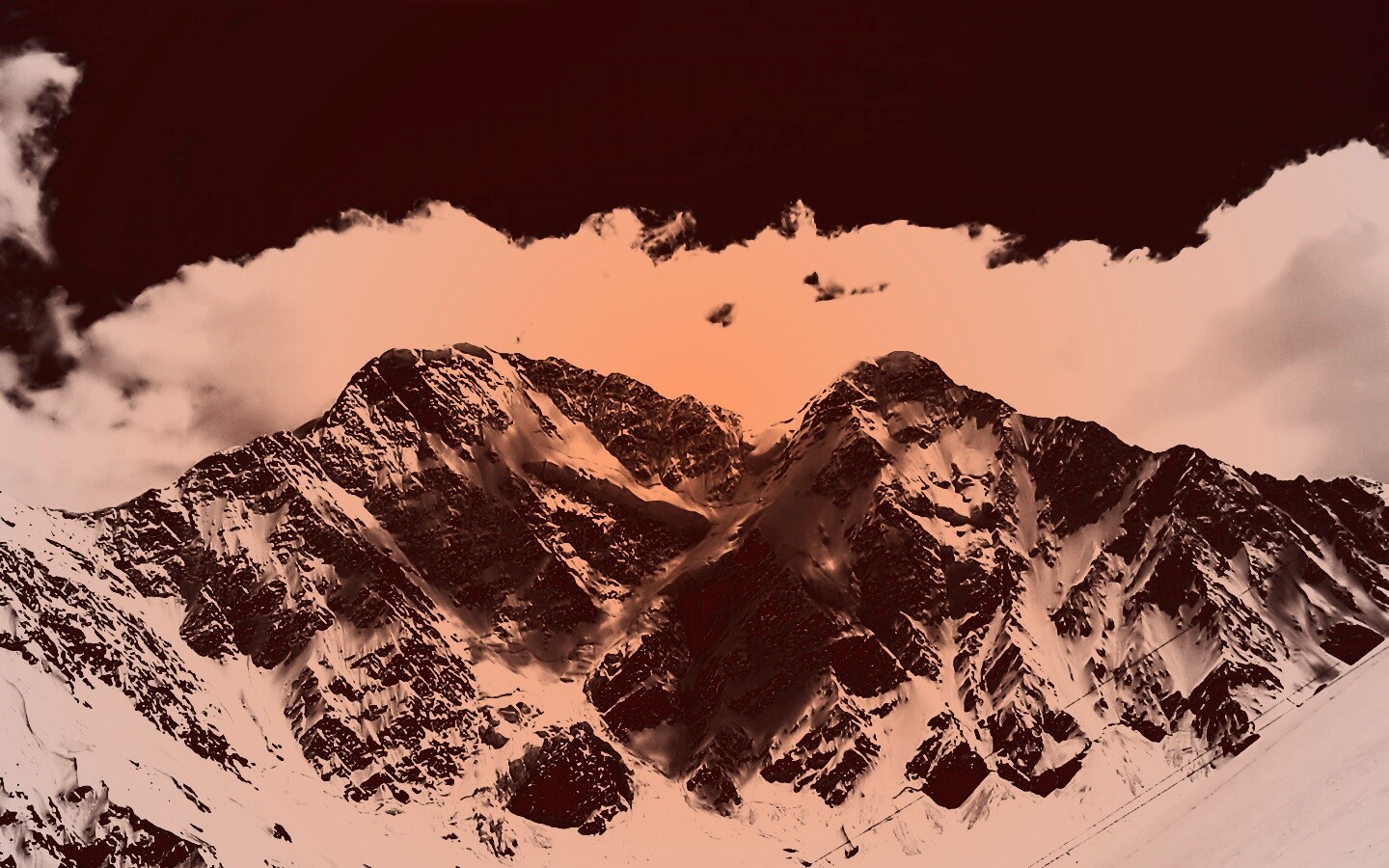 Снежные горы обои