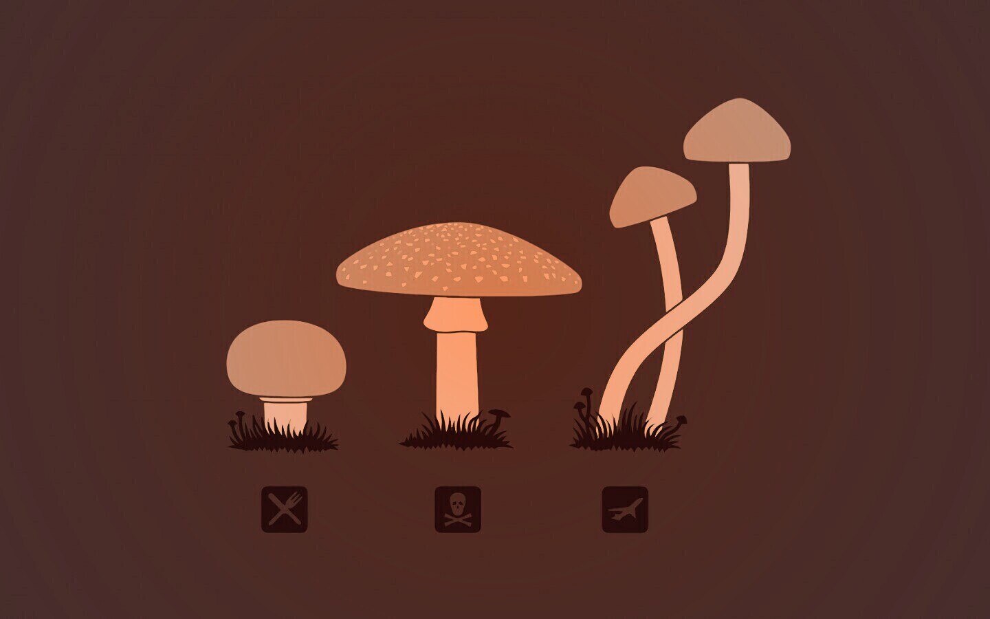 Грибочки обои