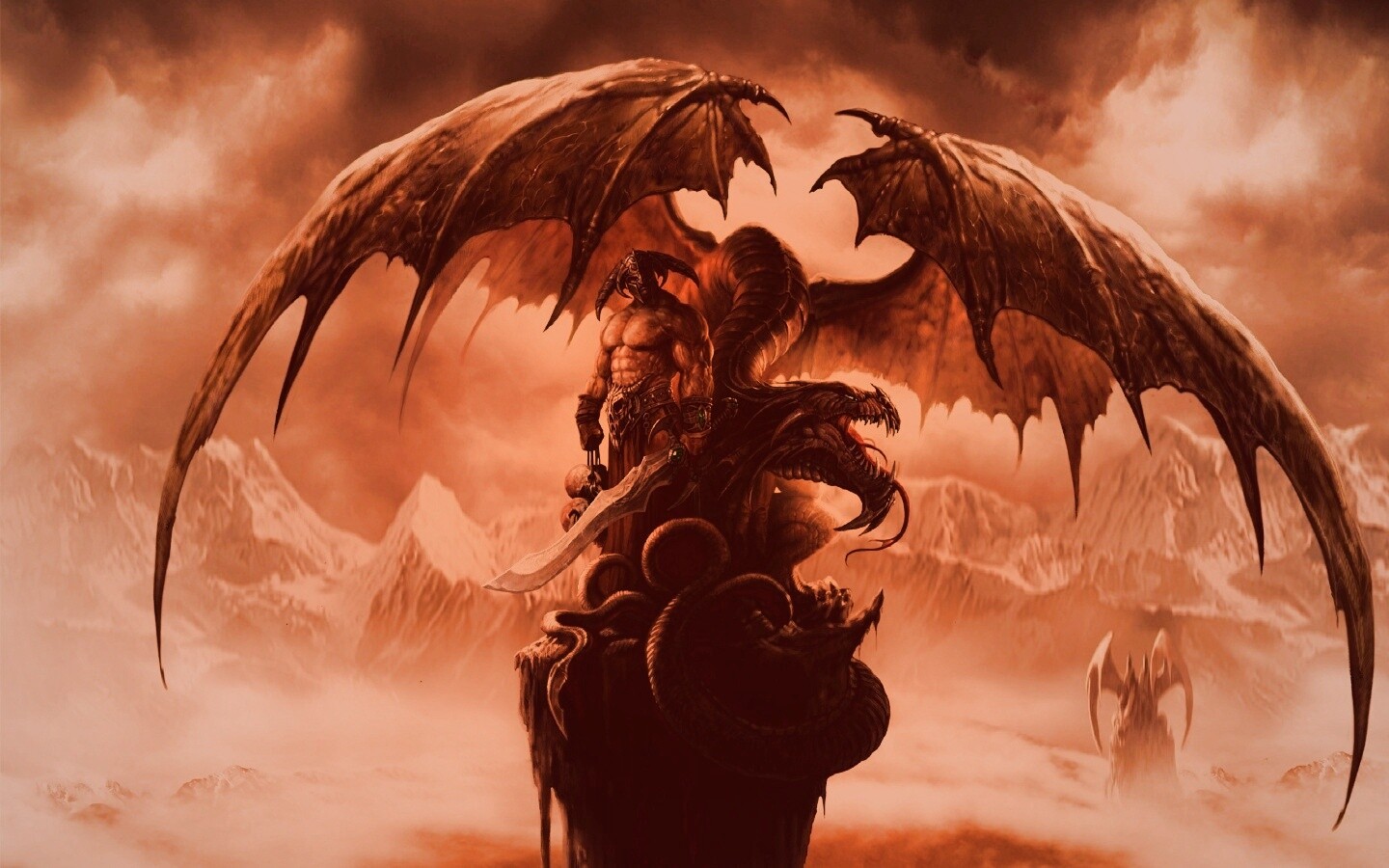 Варвар и дракон обои
