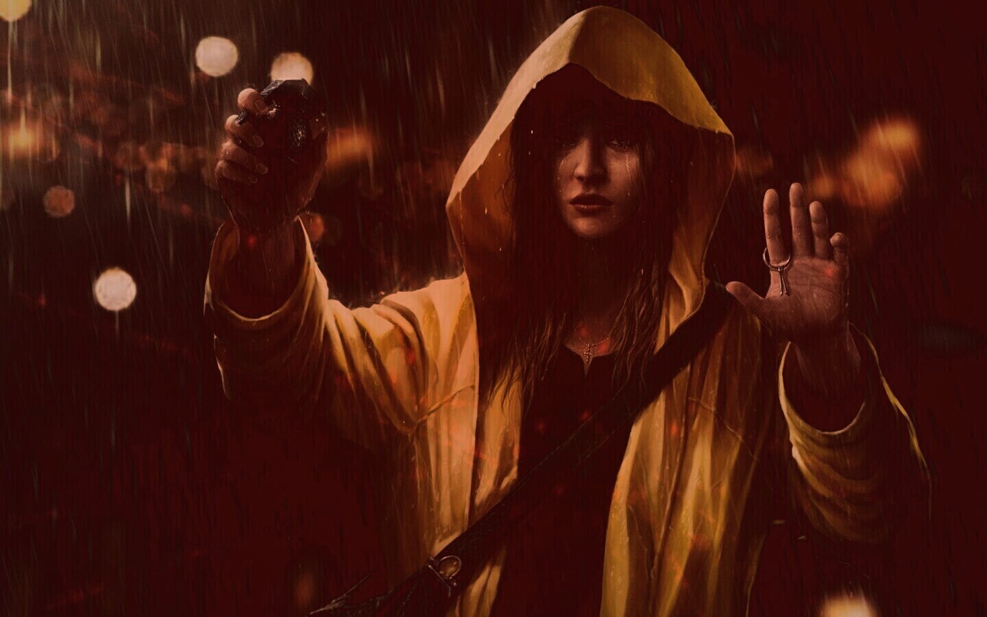 Девушка с гранатой обои