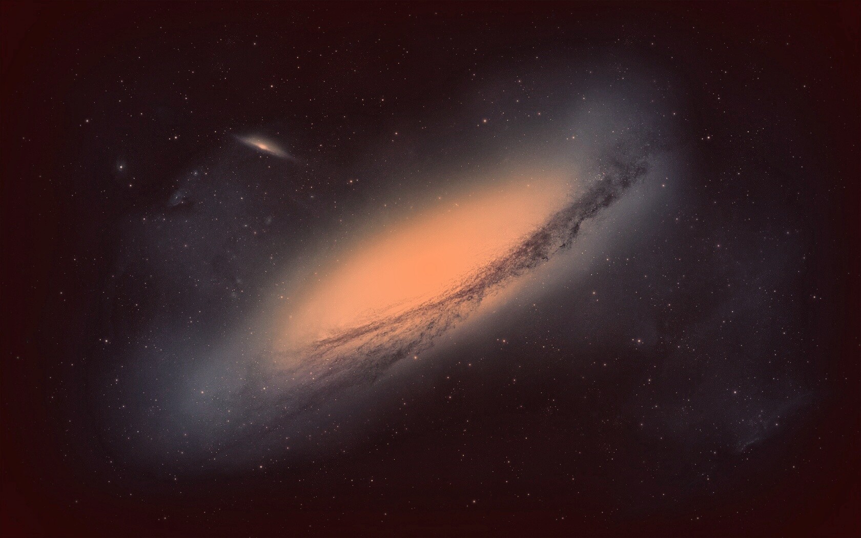 Вид на галактику обои