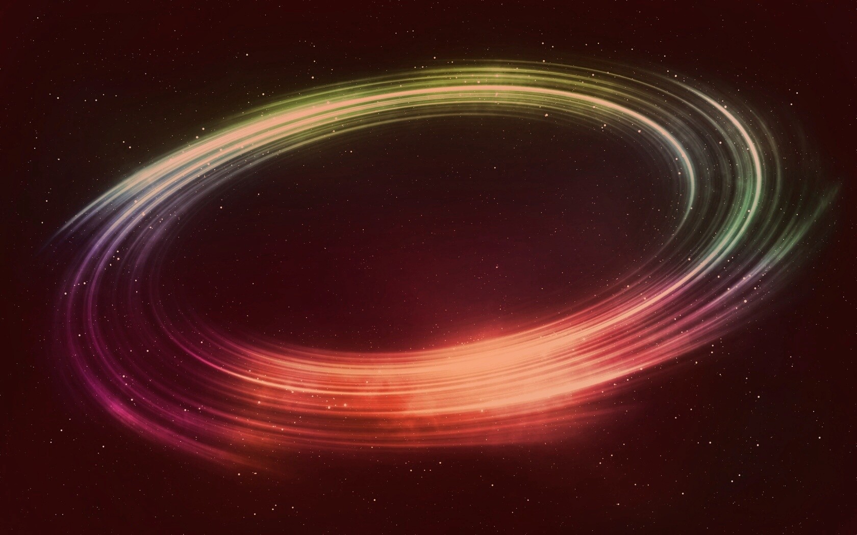 Радужный световой круг обои