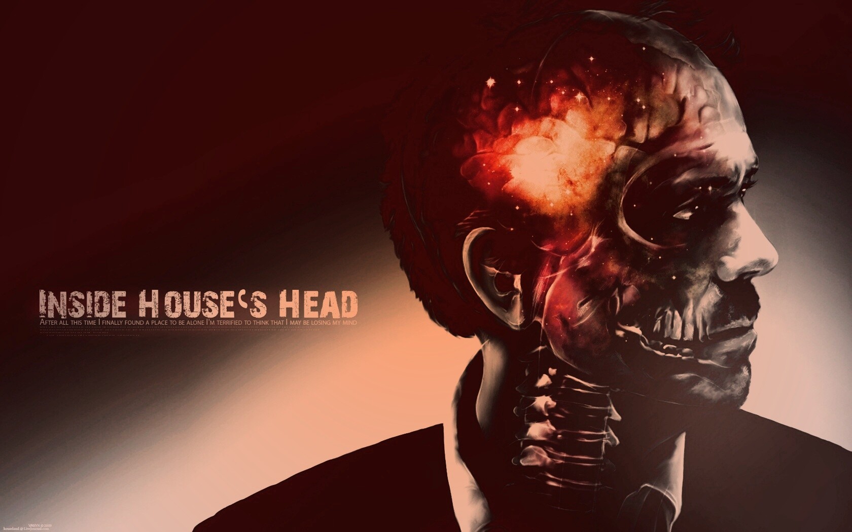 В голове доктора Хауса обои