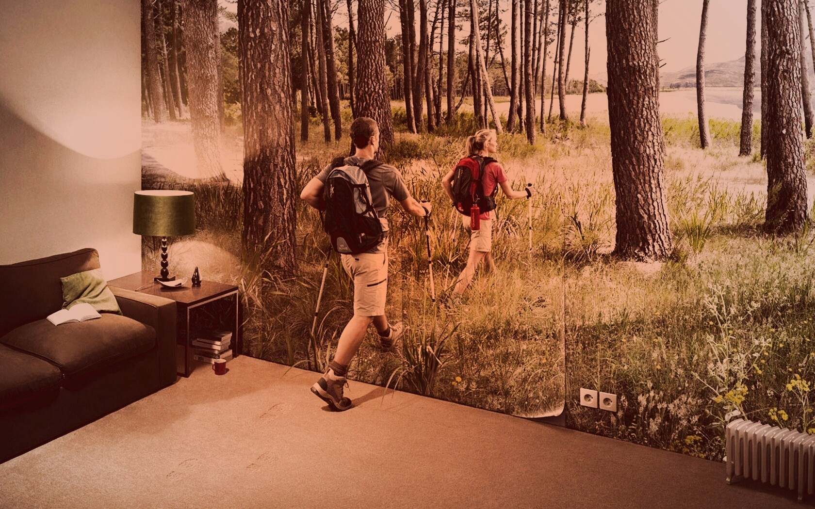 Реклама фотообоев обои