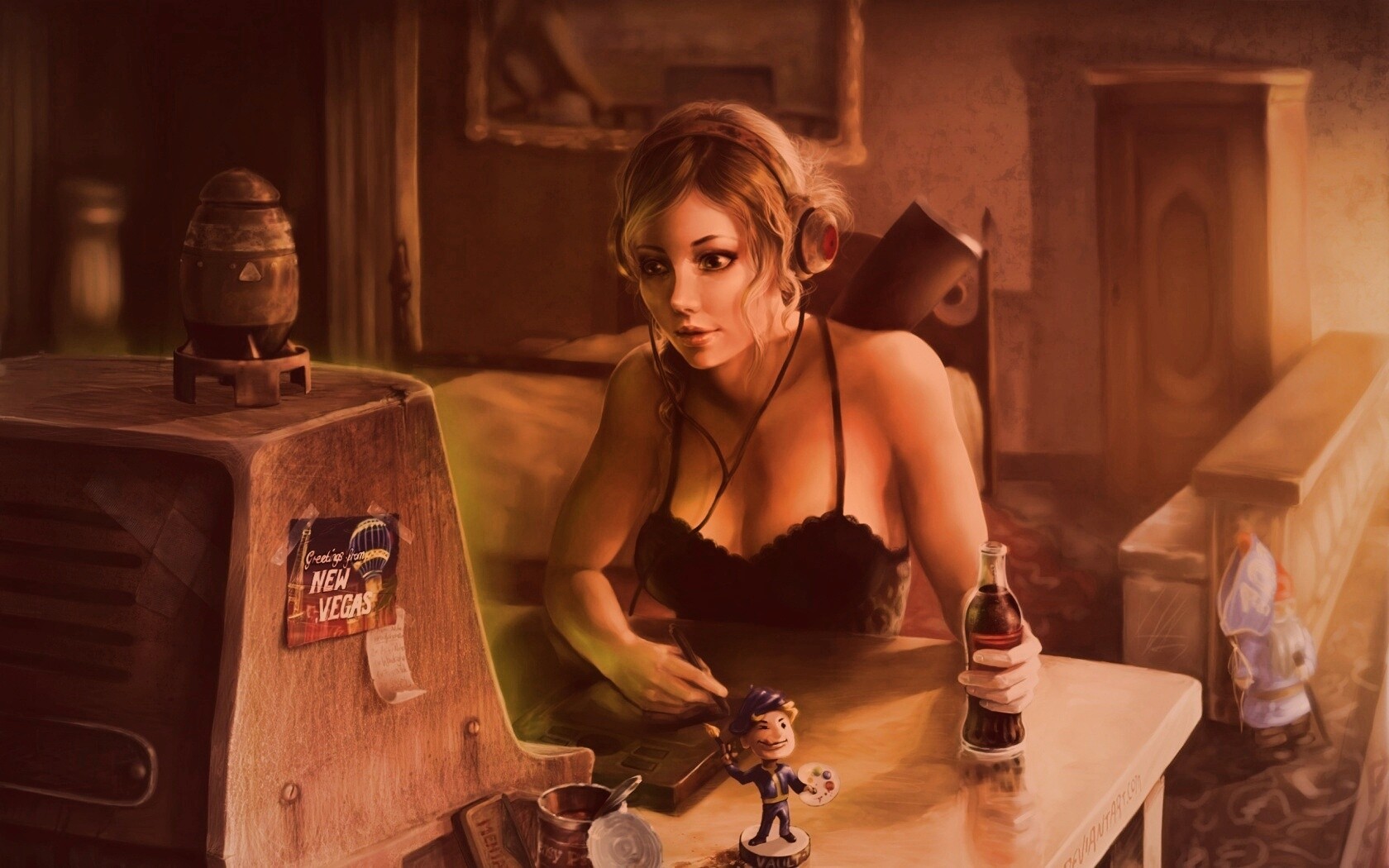 Девушка Одинокий странник обои