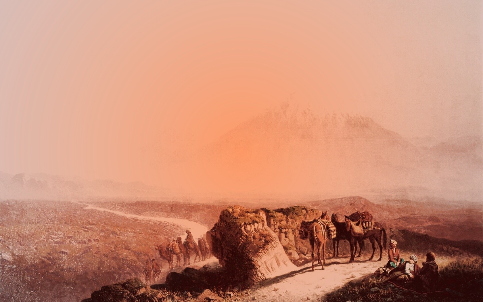 Картина "Вид на Арарат" обои