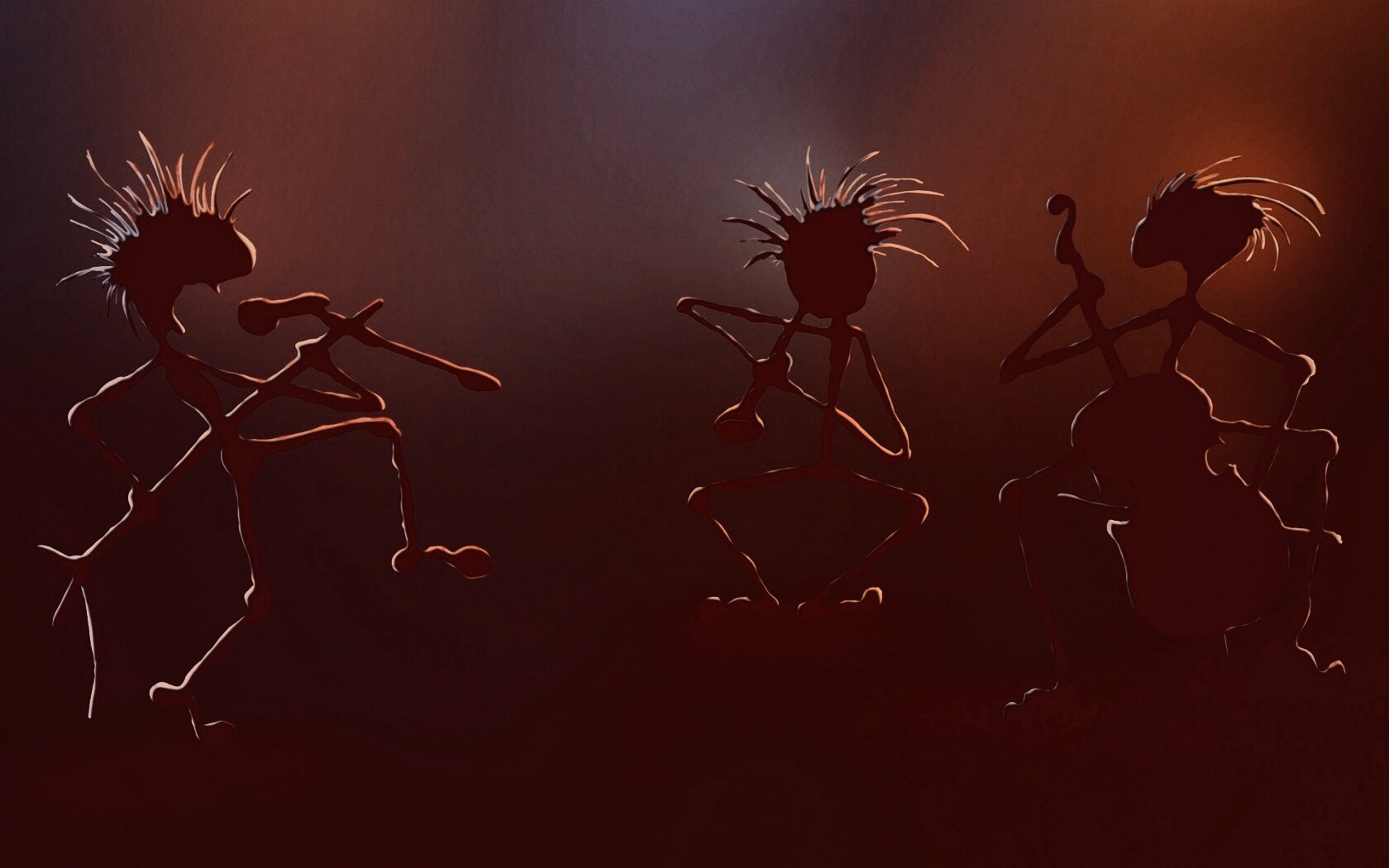 Фигурки музыкантов обои