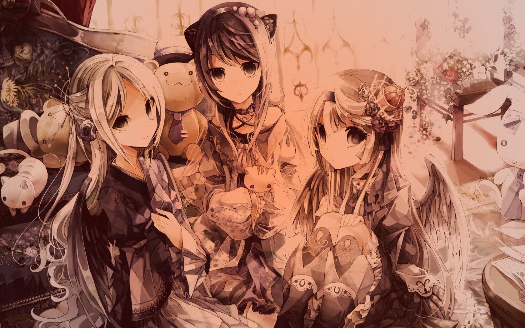 Три лоли обои