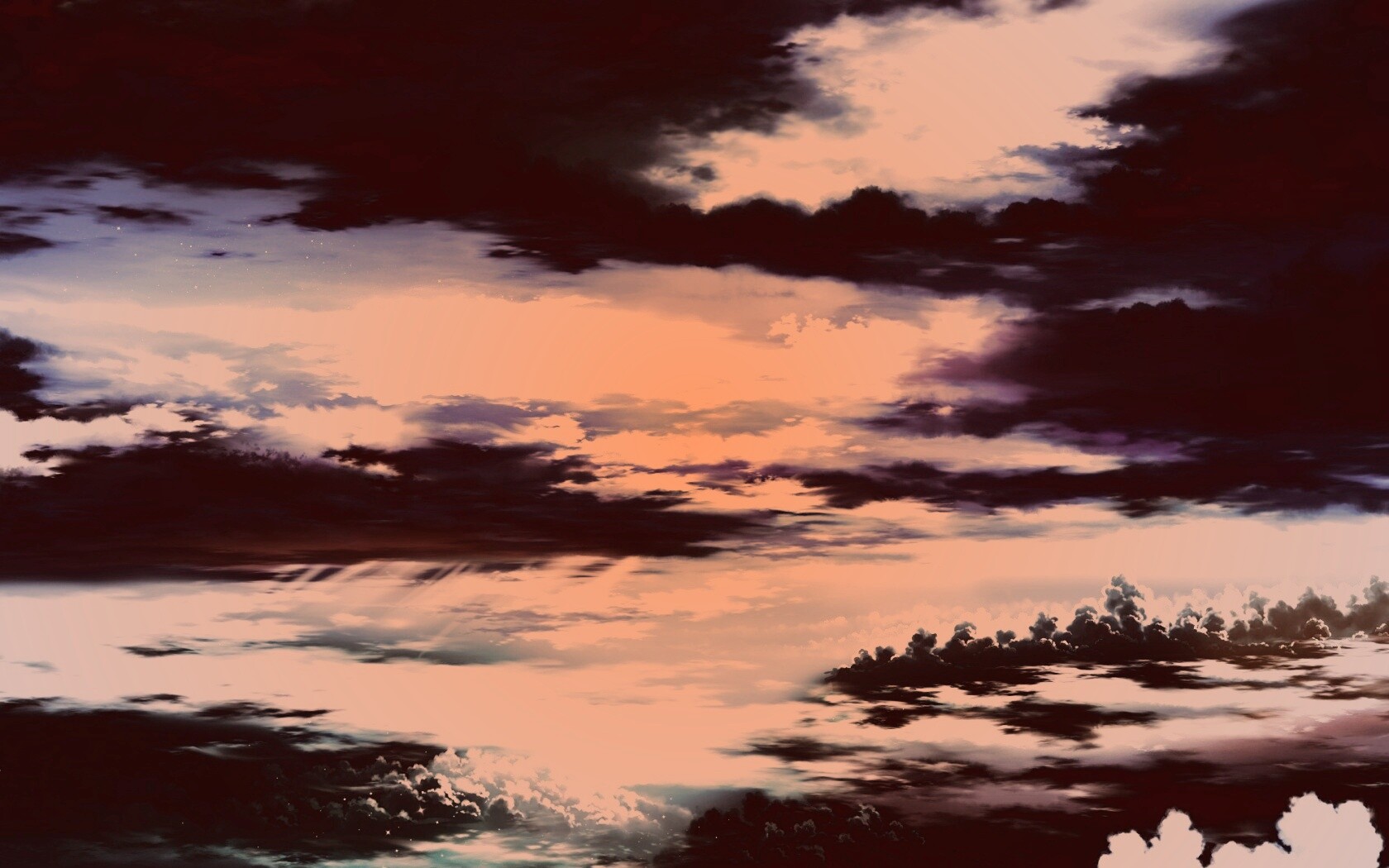 Штормовые тучи обои