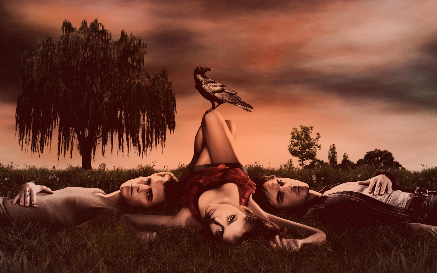 Герои сериала Дневники Вампира обои