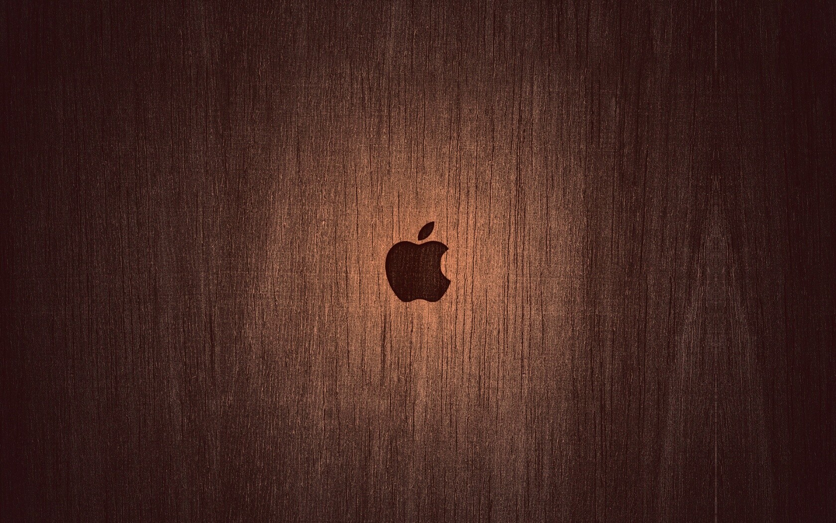 Логотип Apple на доске обои