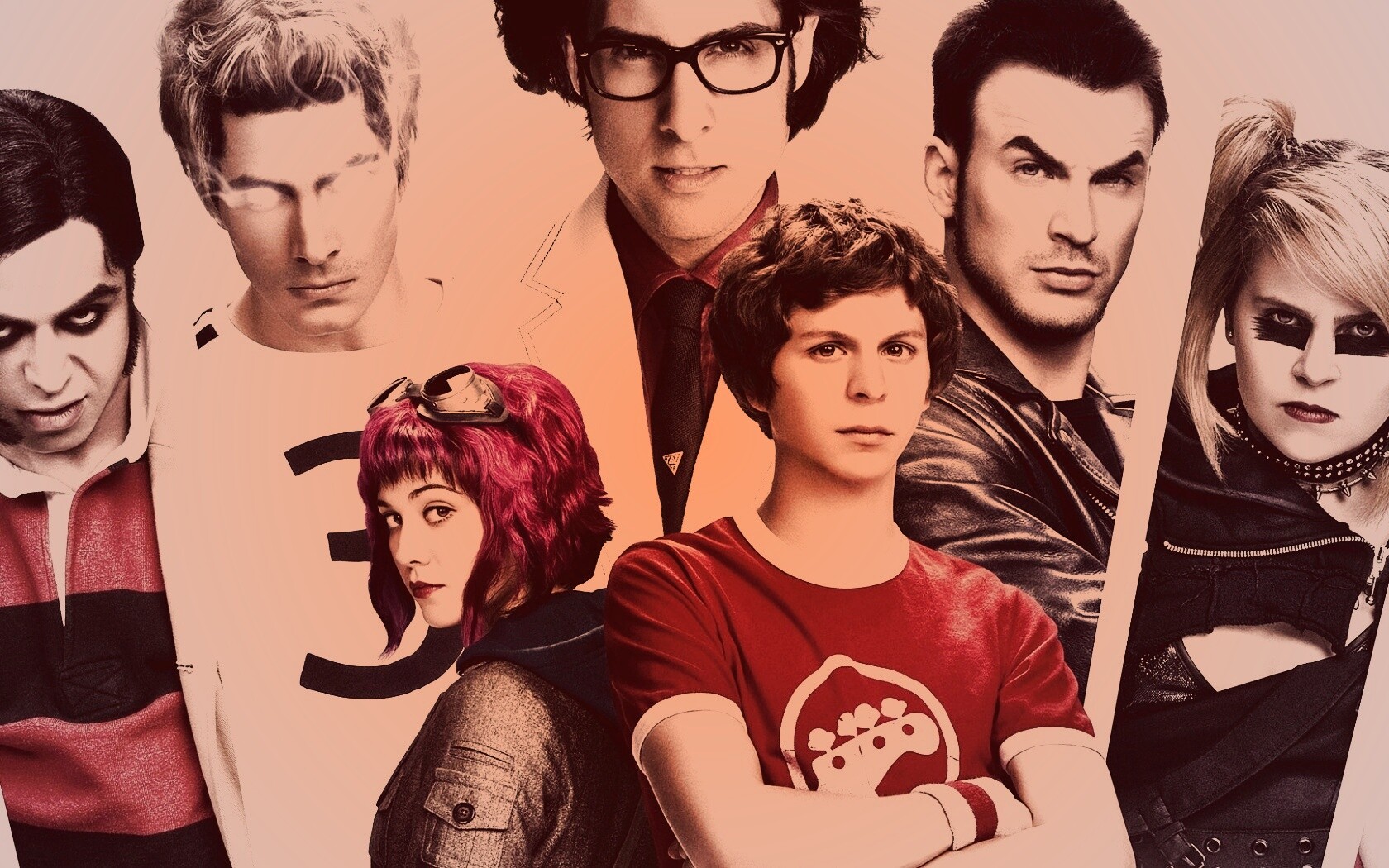 Герои фильма Скотт пилигрим против всех обои