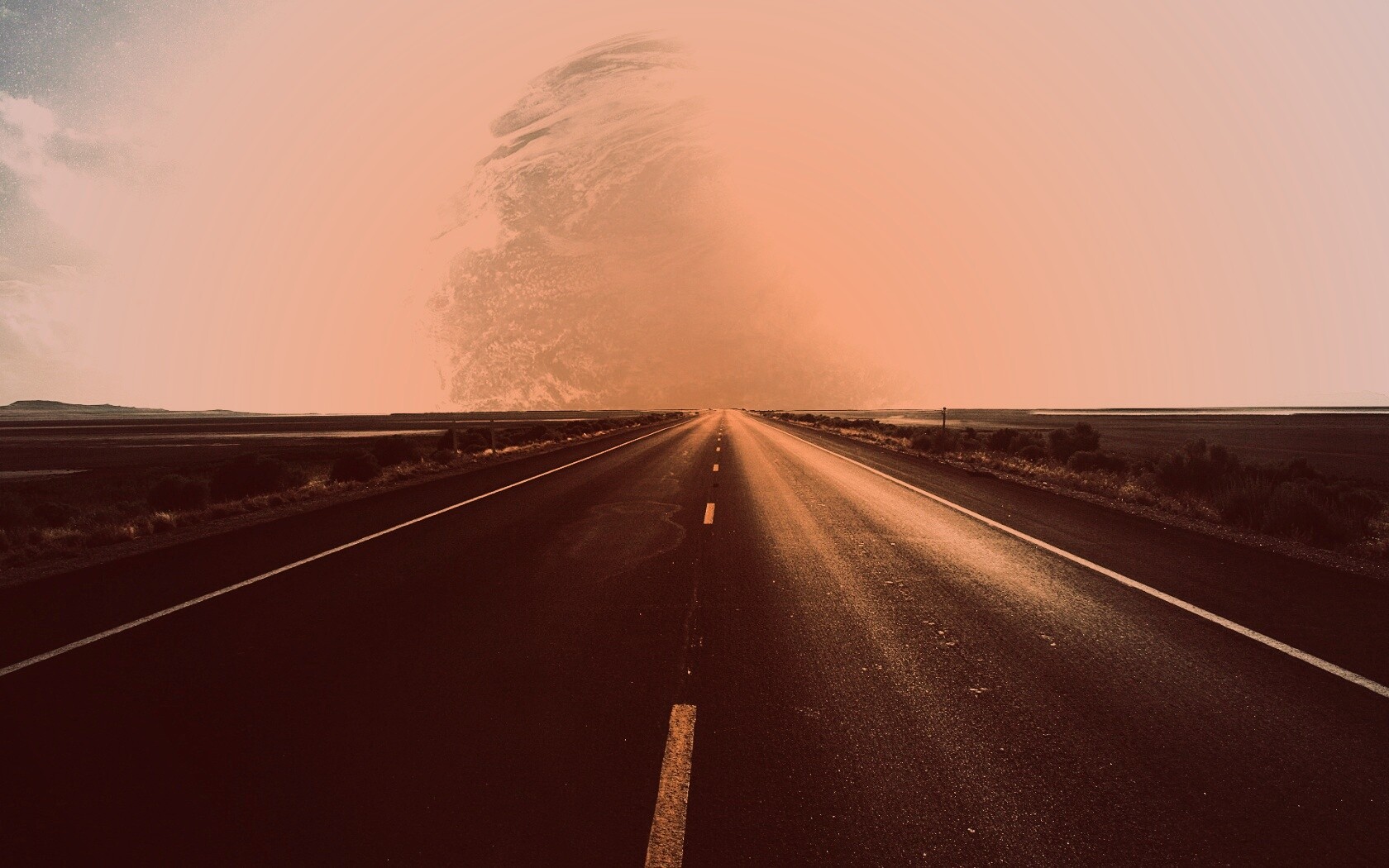 Дорога в луну обои