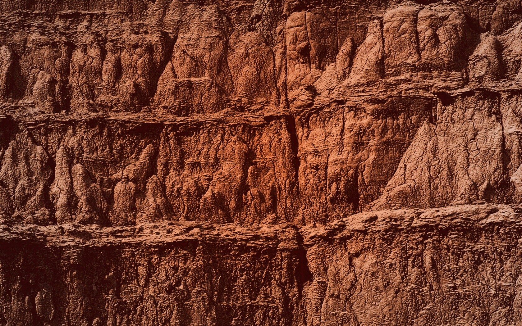 Скалистый обрыв обои