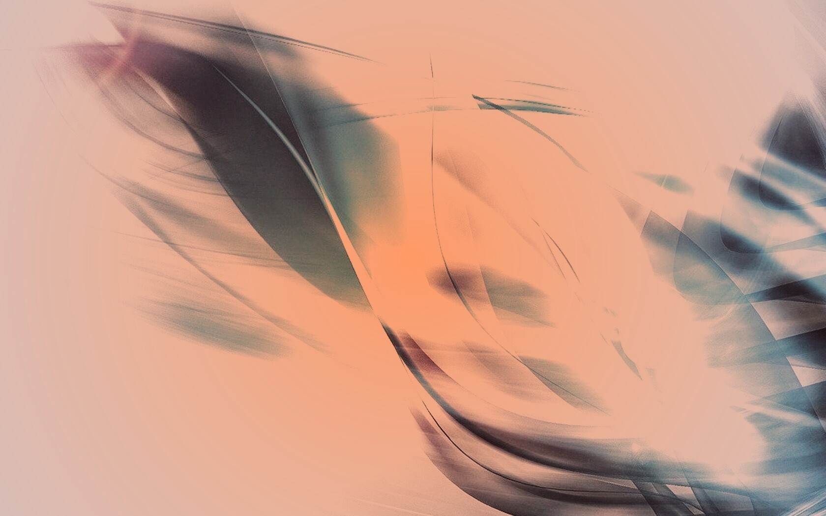 Светящиеся полупрозрачные волны обои